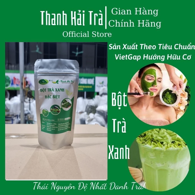 Bột Trà Xanh Bột Matcha gói 100g Nguyên Chất Đắp Mặt