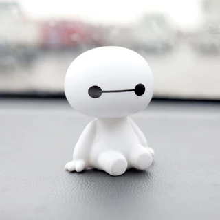 Mô Hình Nhân Vật Baymax Lắc Đầu Bằng Nhựa Dễ Thương Trang Trí Nội Thất Xe Hơi