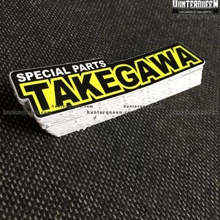 TAKE GAWA [11.6x2.7cm] decal cao cấp chống nước, sắc nét, bền màu, dính chặt. Hình dán logo trang trí mọi nơi