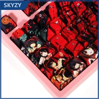 Tokisaki Kurumi keycap Cherry Profile DATE A LIVE theme Anime PBT Dye phụ Bàn phím cơ Keycaps