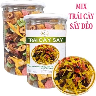 Mix trái cây sấy dẻo hỗn hợp gồm 10 loại giúp giảm cân ăn kiêng hiệu quả SK FOOD - 400g