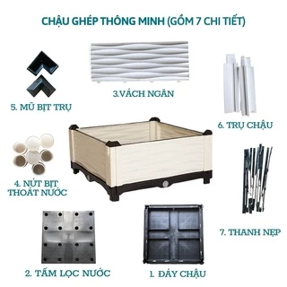 Phụ Kiện Chậu Ghép Trồng Cây Đáy, Lưới