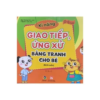 Sách - Bộ 8 cuốn Kĩ năng giao tiếp ứng xử bằng tranh cho bé