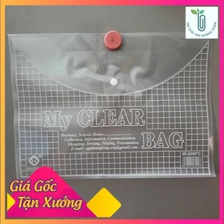 10 Túi đựng hồ sơ có cúc - Túi khuy bấm - Túi clear bag