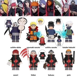 Mô hình đồ chơi lego nhân vật Uchiha Obito Sasuke Kakashi Pein Kakuzu trong Naruto