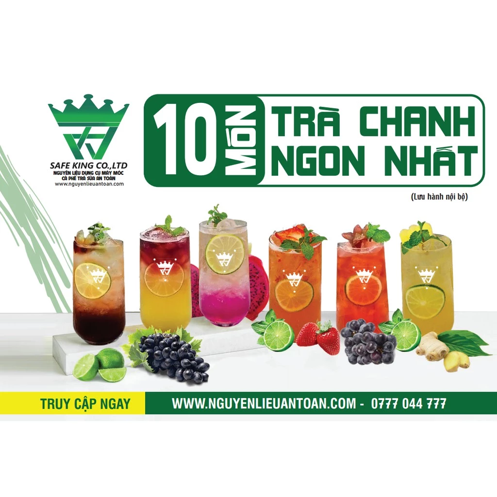 BỘ CÔNG THỨC 10 MÓN TRÀ CHANH HOT 4 MÙA