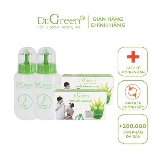 Bình Rửa Mũi Dr.Green ( Combo Gia Đình 2 Bình + 60 Gói Muối )