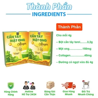 Cần tây mật ong collagen bột cần tây sấy lạnh nguyên chất giảm mụn đẹp da giảm cân Vóc Dáng Thon Gọn