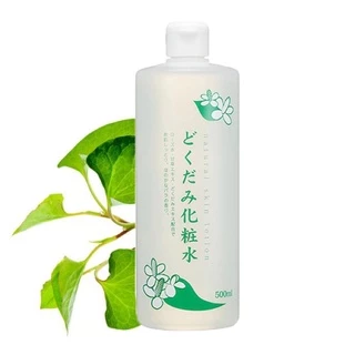 Nước hoa hồng diếp cá Dokudami natural skin lotion 500ml nhật bản HATOMUGI