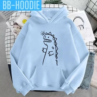 ÁO KHOÁC HOODIE NỈ UNISEX IN KHỦNG LONG DINO CỰC ĐẸP CÓ NHIỀU MÀU THỜI TRANG BB HOODIE