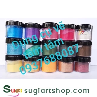 [ Sugi art shop ] [ TÂM TÂM ]-Màu bột nhũ bán lẻ hủ 20gam, bột màu camay bán lẻ 20gam (kèm hủ)-