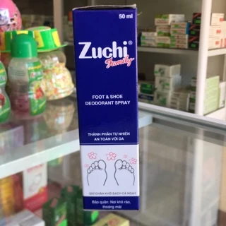 Xịt khử mùi Zuchi hôi chân lọ 50ml