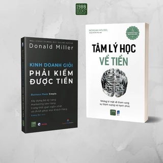 Sách Combo 2 cuốn: Tâm lý học về tiền + Kinh doanh giỏi phải kiếm được tiền (1980BOOKS HCM)