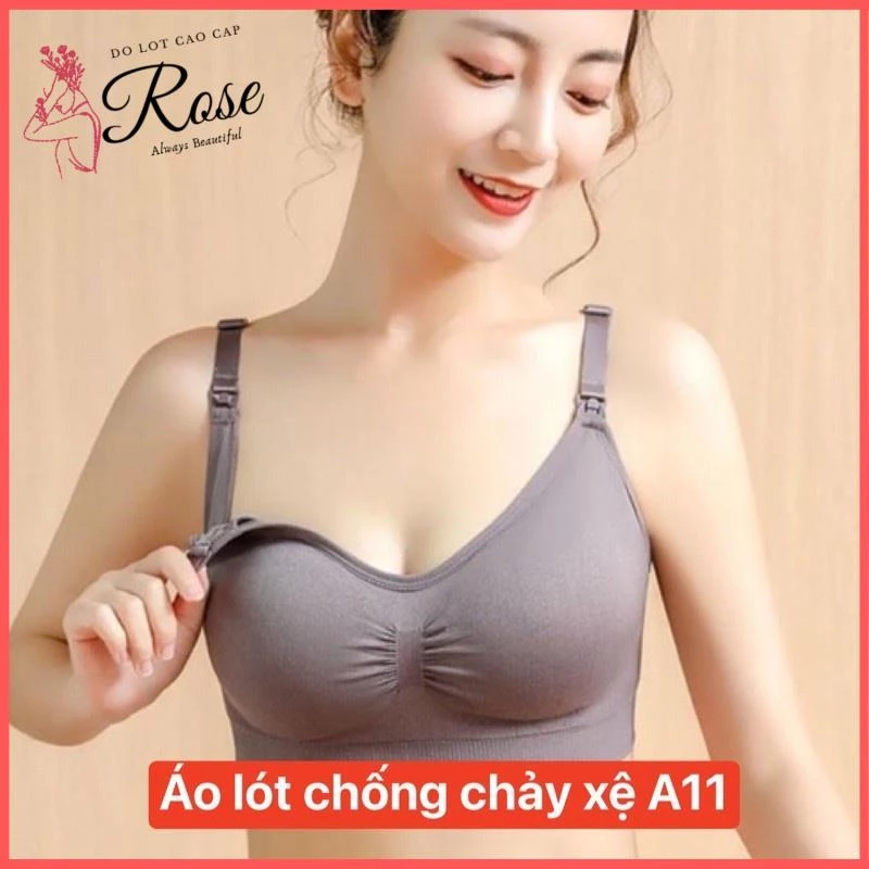 Áo Lót Bà Bầu Áo Ngực Cho Con Bú Nâng Ngực CHỐNG CHẢY XỆ Sau Sinh - Rose 7002