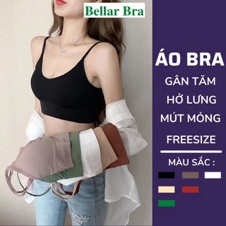 Áo Bra Tập Gym - Bra 2 Dây Gân Tăm Hở Lưng Quyến Rủ - Áo Ngực Nữ Không Gọng   BellarBra B367