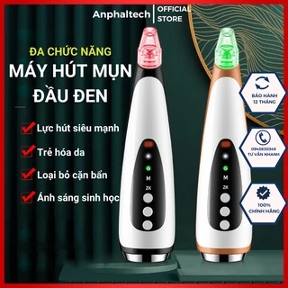 Máy Hút Mụn Mini Cầm Tay Siêu Mạnh Anphaltech Có Chức Năng Làm Nóng- Hút Mụn Đầu Đen, Mụn Cám, Làm Sạch Bã Nhờn