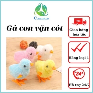 Đồ chơi gà con vặn cót biết nhảy lon ton vui nhộn cho bé. CORACLE