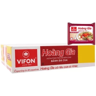 Thùng 18 gói bánh đa cua Hoàng Gia Vifon gói 120g