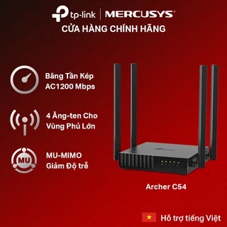 Bộ Phát Router Wi-Fi TP-Link Archer C54 Băng Tần Kép Chuẩn AC 1200Mbps