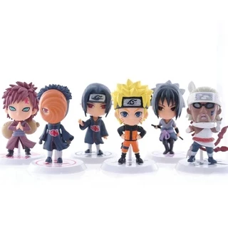 Mô Hình Naruto, Kakashi, Sasuke Chibi, Decor Trang Trí Phòng Học, Bộ Sưu Tập Mô Hình - Cao 5-7 cm - Tượng Figure Naruto
