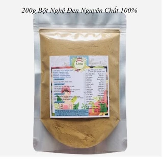 200g Bột Nghệ Đen nguyên chất thiên nhiên 100% có giấy VSATTP và ĐKKD dùng để đắp mặt đa công dụng