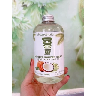 Combo 1 chai 500ml dầu dừa Ép lạnh nguyên chất green coco