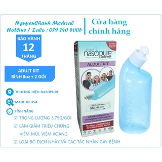 Muối rửa mũi Xoang Nasopure Aldult Kit - Chính Hãng Mỹ | Rửa mũi cho Bé, Viêm mũi dị ứng