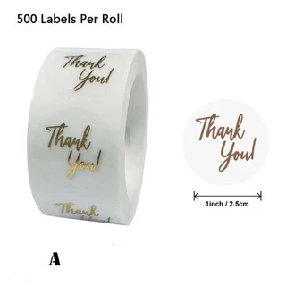 Sticker Trong Suốt Chữ Thank You Sang Trọng (Loại Cao Cấp)