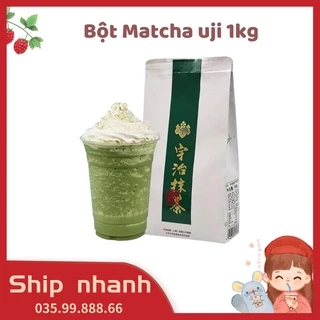 [ Bán sỉ ]Bột Matcha Zuchi Uji Nguyên chất có đường ít 1kg pha chế matcha sữa tươi trân châu đường đen