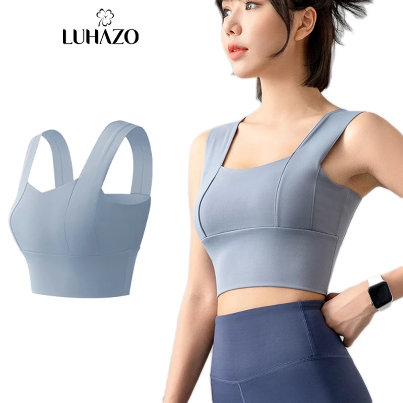 Áo Bra Nữ Tập Gym Yoga Croptop 2 Dây Bản To Nâng Có mút Ngực Thể Thao LUHAZO T3 MTKWX T4T4