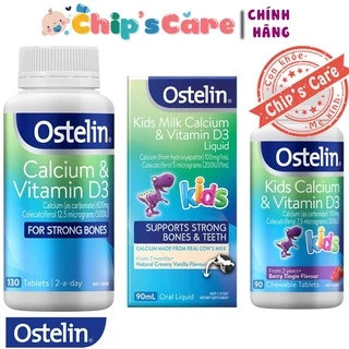 Canxi Ostelin bổ sung calcium vitamin D3 cho trẻ và người lớn