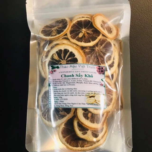 100g Chanh Sấy Khô Sạch Ngon