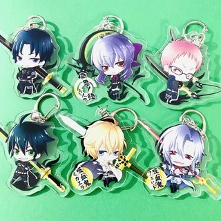 ( Mica trong acrylic ) Móc khóa in hình Thiên Thần Diệt Thế Seraph of the End anime chibi xinh xắn