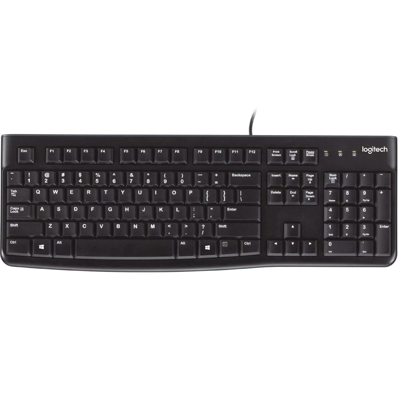 Bàn Phím Có Dây Logitech K120 USB – Bàn Phím Văn Phòng Chính Hãng, Gõ Êm