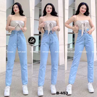 Quần baggy nữ siêu cao màu nhạt lưng kiểu Lê Huy fashion Ms 453