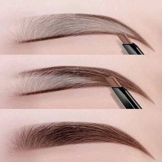 Tự Động Xoay Bút Lông Mày Brow Tint Trang Điểm Mắt Tam Giác Hai Đầu Bút Chì Lông Mày