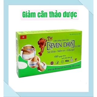 Viên uống giảm cân Sevenday hộp 36 viên