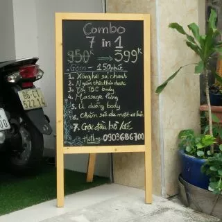 Bảng menu cà phê viết phấn 60*120cn có quà tặng bảng mini