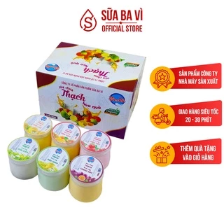 Sữa Chua Trái Cây Ba Vì - Zmilk - Hộp 12 Hũ