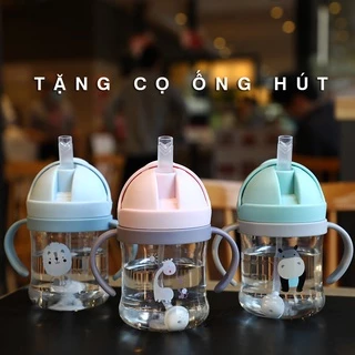 Bình uống nước Kèm Van Chống Sặc Dung Tích 250ml và 350ml Cho Bé