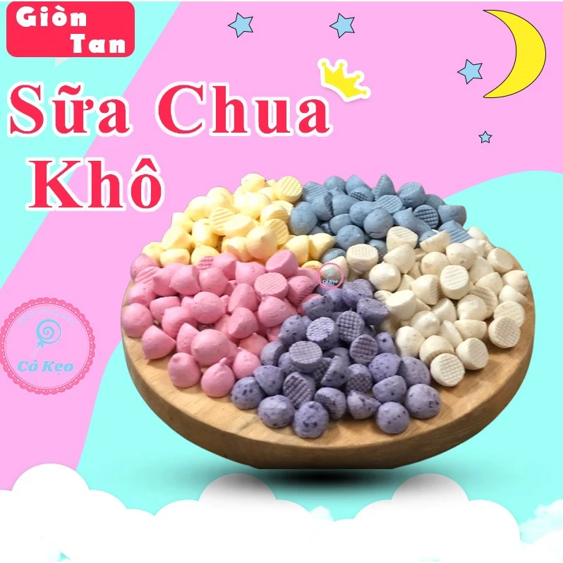 Bánh sữa chua sấy khô vị hoa quả tự nhiên Mèo Ù , đồ ăn dặm cho bé, ăn vặt cho bé , HSD 3 tháng.