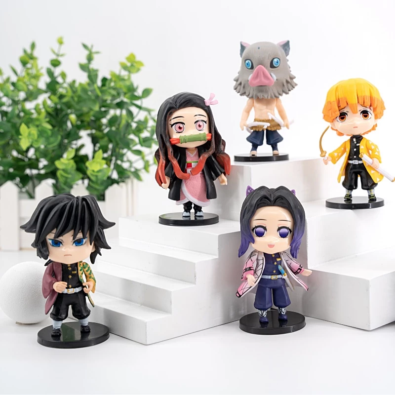 Mô hình Kimetsu No Yaiba figure Demon Slayer Tanjirou Nezuko bản chibi cao siêu dễ thương figure thanh gươm diệt quỷ