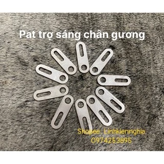 Pat lắp chân gương thẳng kiểu mới ( 1 cái) bằng INOX