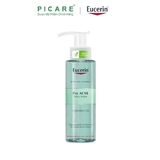 Sữa rửa mặt dạng gel dành cho da nhờn mụn Eucerin Pro Acne Solution Cleasing Gel 200ml