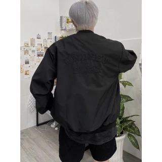 ÁO KHOÁC BOMBER DÙ 2 LỚP THÊU B FROM RỘNG UNISEX NAM NỮ