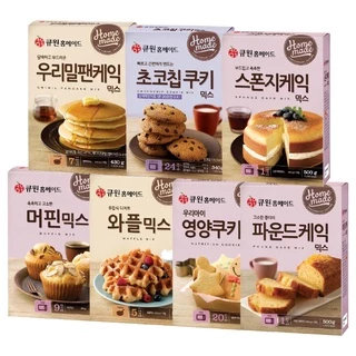 Bột làm bánh pha sẵn - pancake/hoddeok gạo đen/ bánh quy chocochip/ waffle - thương hiệu Samyang - nhập khẩu Hàn Quốc