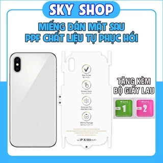 Miếng Dán Lưng Iphone PPF Mặt Sau Full Viền Chống Xước Cho Iphone 6/6s/7/7plus/8/8plus/plus/x/xs/11/12/13/14/pro/max