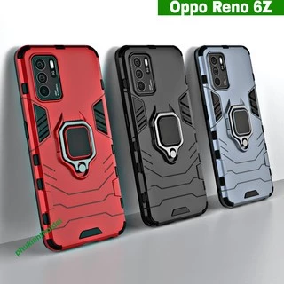 Ốp lưng Oppo Reno 6z 5G / Reno 7 4G Iron Man Iring chống sốc giá đỡ xem phim thời trang cao cấp