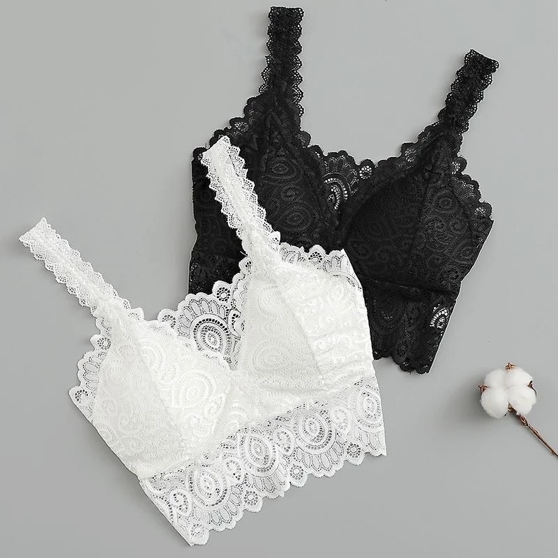 Áo Bra 2 Dây PINKSTORE29 Kiểu Viền Ren, Phong Cách Sexy A5232