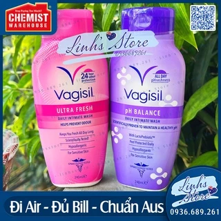 Dung dịch vệ sinh phụ nữ Vagisil 240ml 💙 Chemist Warehouse - Úc